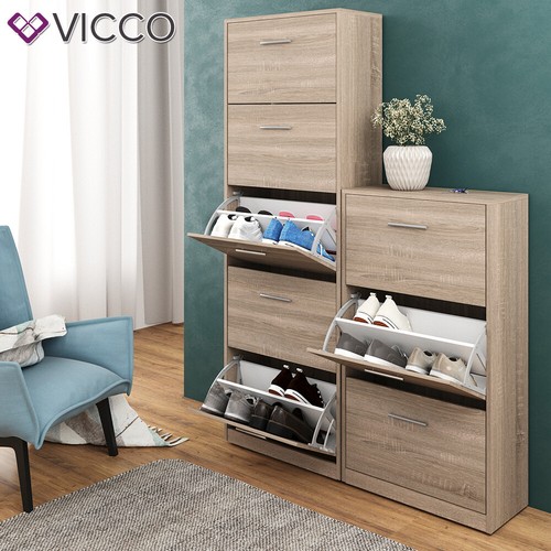 Schuhschrank Schuhkipper Schuhregal Regal Gizmo 3 Fächer 4 Farben Vicco - Bild 18 von 34