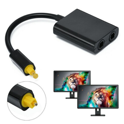 Adaptador duplicador de fibra óptica de 1 a 2 divisor para cable de audio digital Toslink - Imagen 8 de 10