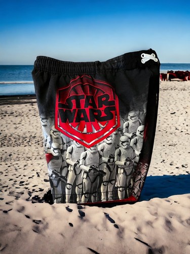 Disney Star Wars Swim Shorts Storm Trooper Darth Vader Swim Trunks Youth XS - Picture 3 of 5
