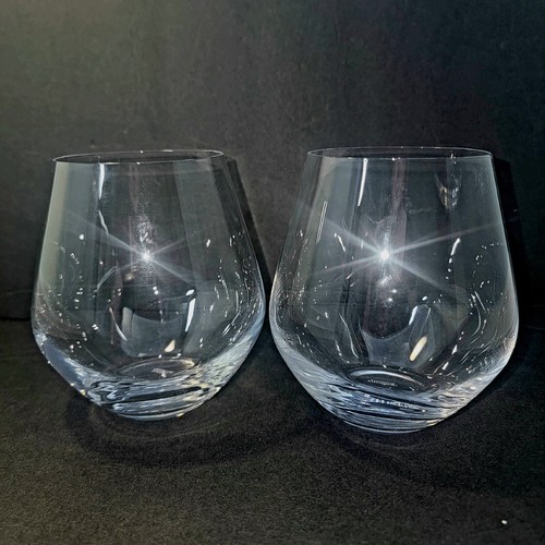 2 Crystalite Bohemia Czech Crystal Cognac Brandy Snifters, Etched Signature - Picture 7 of 8
