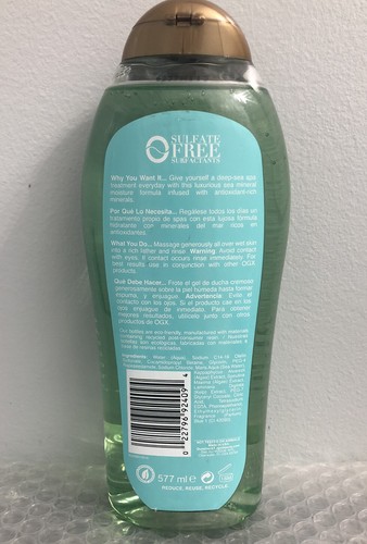 OGX quenching+ Sea mineral Moisture Body Wash 19.5 Fl. Oz - Picture 2 of 2