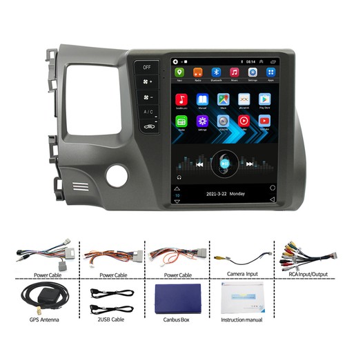 Android 12 Apple Carplay For Honda Civic 2006-2011 Car GPS Radio Stereo WiFi FM - Picture 12 of 15