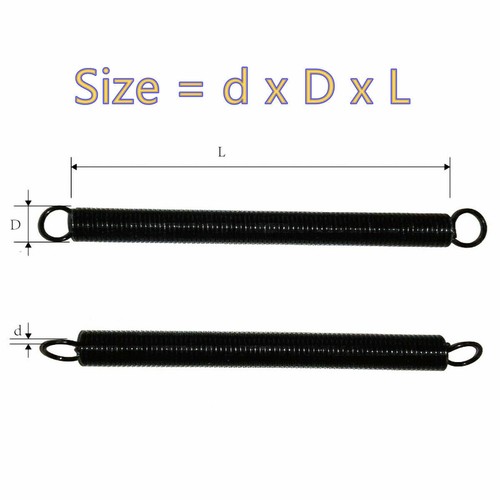 Resortes de expansión largos 300 mm diámetro de alambre 0,3 - 6,0 mm resorte de tensión de extensión - Imagen 17 de 29