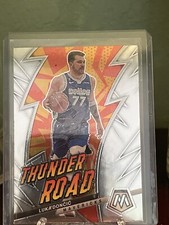 2022-23 Panini Mosaic Luka Doncic “Thunder Road” Insert #9 Dallas Mavericks