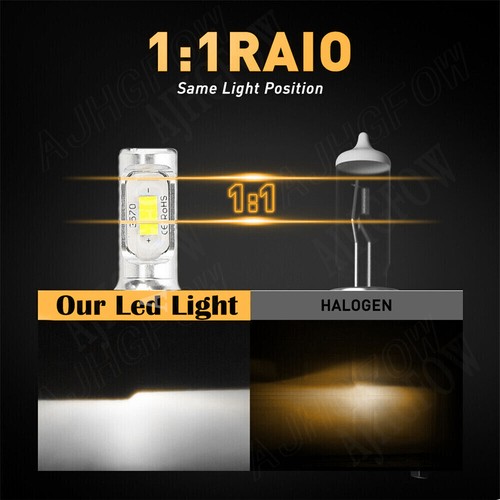 For 2003-2006 GMC Sierra 1500 3500 6000K LED Headlights + Fog Light Bulbs White - Bild 9 von 15