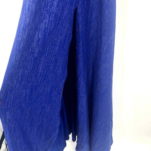 MAC DUGGAL 30661 Royal Blue Cassandra Stone Strappy Back Shimmer Dress Size 6 - Picture 5 of 12