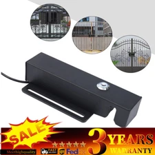 Electric Gate Lock with Keys Auto Opening Closing AC/DC12-24V Waterproof Gland