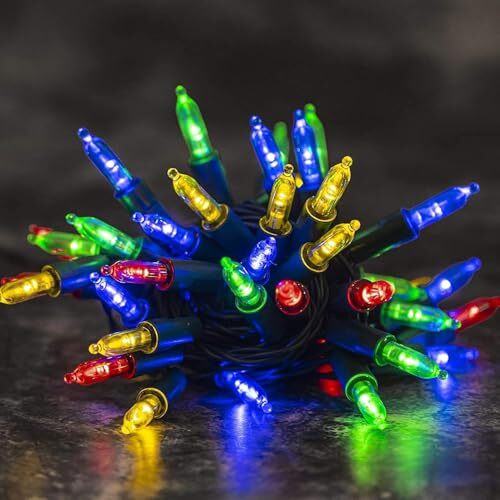 Battery Operated Christmas Lights 2 Pack 18 Ft 50 Count Clear Mini Multicolor - Picture 5 of 8