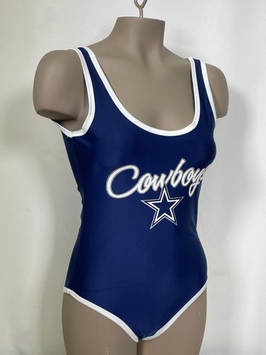 Dallas Cowboys NFL Game Day Blue One-Piece Swimsuit Women's MEDIUM - Picture 5 of 11