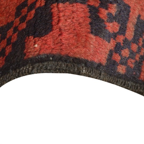 Tribal Hand Made Red Carpet 3'4x5'8 ft Woolen Women Artisan Bedroom Red Rug 1301 - Picture 6 of 7