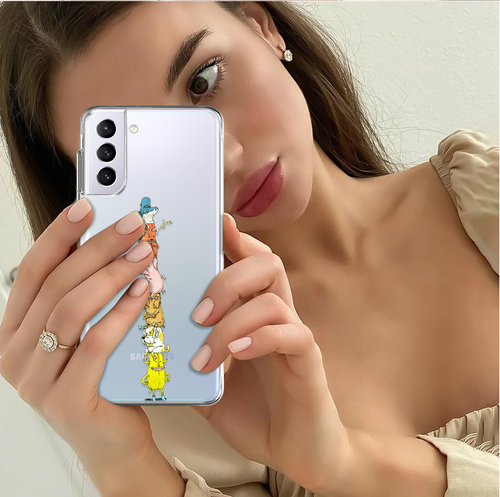 Handyhülle mit Tierdruck durchsichtig für Samsung Galaxy S25 S24 Ultra S23 S22 - Bild 99 von 111
