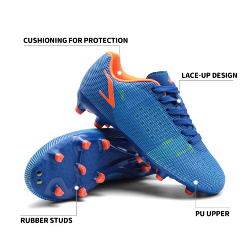 Boys Girls Soccer Shoes Outdoor Athletic Training Football Shoes Soccer Cleats - Picture 13 of 21