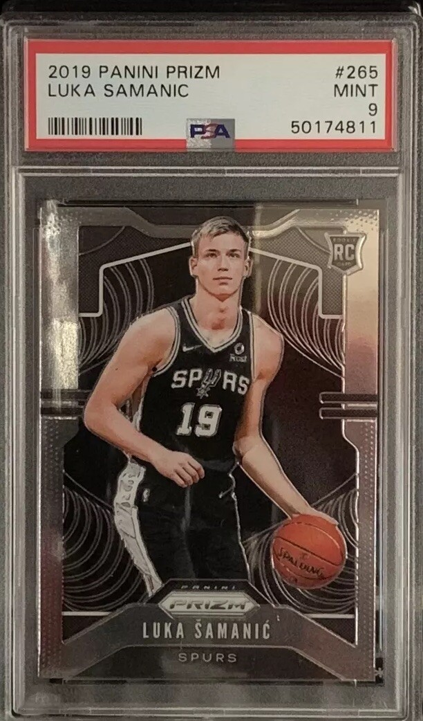 2019 Panini Prizm LUKA SAMANIC Rc #265 PSA 9 MINT