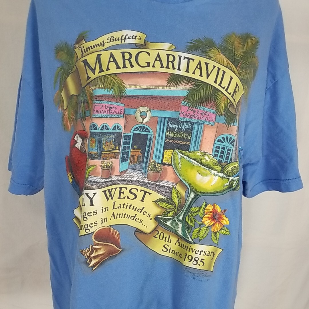 Jimmy Buffett Margaritaville T-Shirt, XL KEY WEST Florida, Changes 