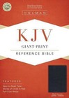KJV Giant Print Reference Bible, Black Genuine Leather Indexed by Holman Bibles (Leather / fine binding, 2016)