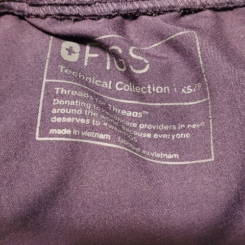 Figs joggers sz XS women purple technical collection scrubs uniform - Picture 8 of 13