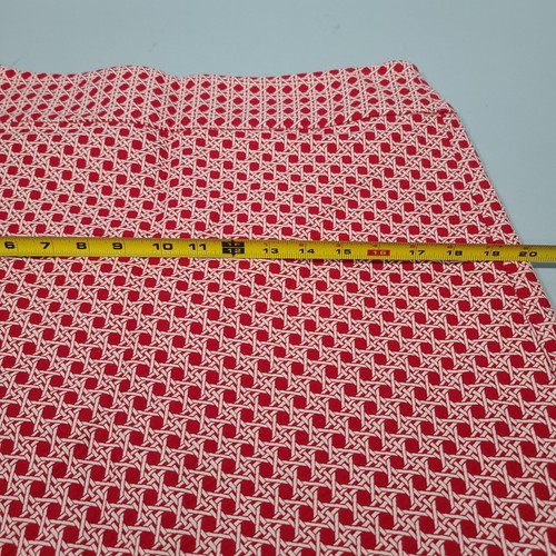 Talbots Petites 21" rot weiß A-Linie Rock Damengröße 12P 2013 gefüttert - Bild 7 von 7
