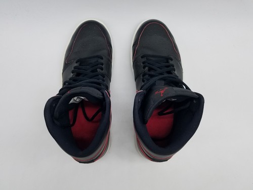 Nike Air Jordan 1 Retro Mid Men's Size 9.5 Sneakers Shadow Black Red - Picture 4 of 13