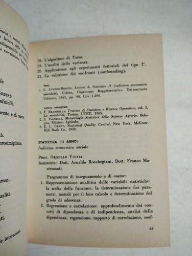 VADEMECUM DELLO STUDENTE ECONOMIA E COMMERCIO 1966-67 ARGALIA UNIVERSITà URBINO - Picture 2 of 10