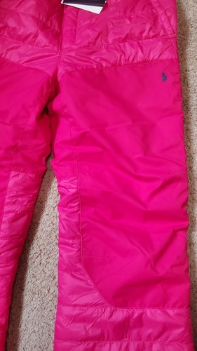 NWT Polo Ralph Lauren Water Repellent Snow Ski Pants Pink Kids Size L (14-16) - Picture 3 of 9