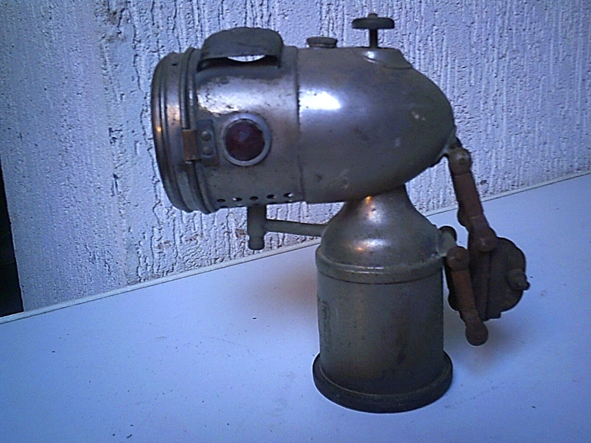 Feu Arrière Acétylène LUXOR – Lampe Lanterne Carbure Vélo Ancien
