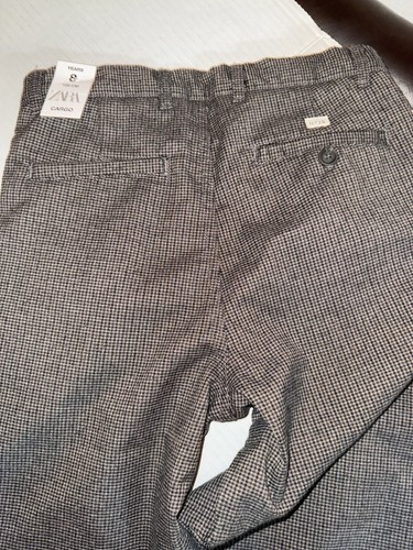 ZARA BOYS GREY CLASSIC Cargo STRAIGHT PANTS SIZE 8 YEARS - Picture 4 of 4