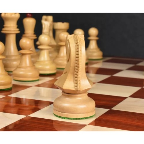 1970s' Dubrovnik Chess Pieces Only Set- Triple Weighted Bud Rosewood - 3.8" King - Picture 6 of 7