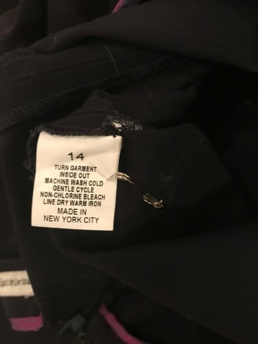 Women's Navy Blue Cotton Fitted Pants Size 14 Made in NYC - Bild 7 von 12
