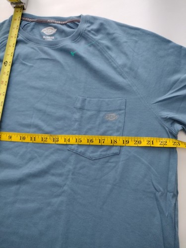 Dickies' Performance Men's T-Shirt Short Sleeve, Relaxed Fit,  XL Light Blue - Picture 3 of 12
