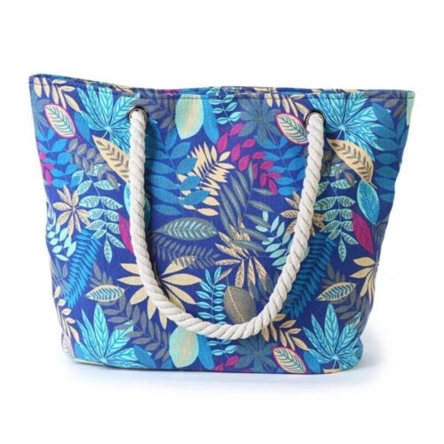 Canvas Summer Beach Tote Shoulder Shopping Travel Bag for Women Girls Ladies UK - Picture 14 of 19