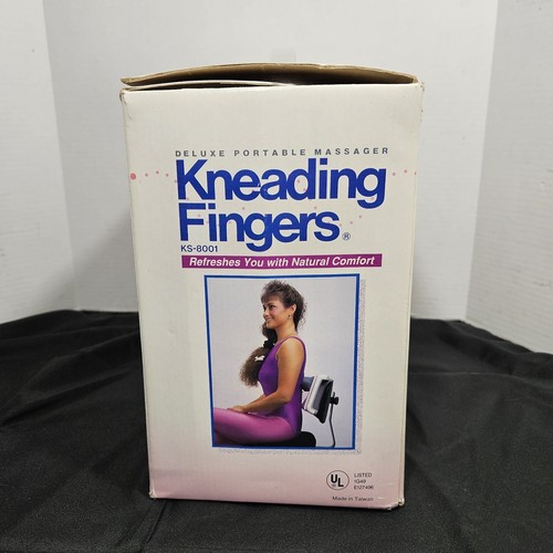 Kneading Fingers Deluxe Model KS-8001 Ultimate Portable Neck Back White 120V - Picture 19 of 20