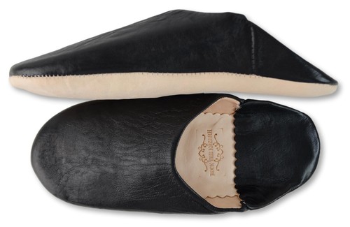 MOROCCAN LEATHER BABOUCHE SLIPPERS SHEEPSKIN SLIDES MULES WOMENS **HANDMADE** - Picture 176 of 205