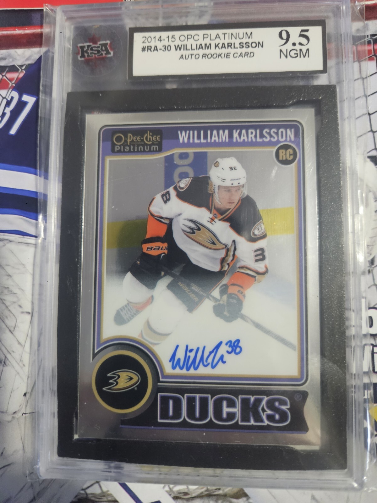 2014-15 OPC Platinum #RA-30 William Karlsson RC AUTO