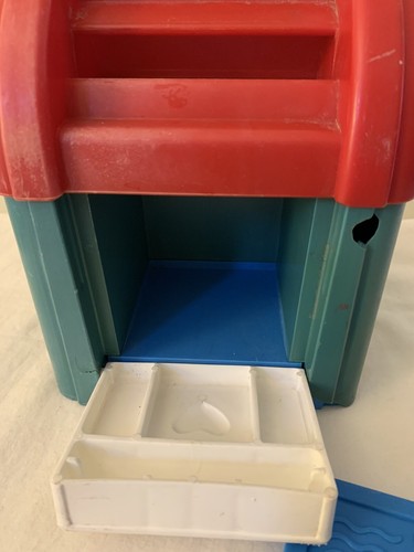 Fisher Price Sort And Stack Mailbox Toy #1025 1 Color Letter 1989 Vintage - Picture 3 of 13