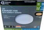 Commercial Electric 80/ 110 CFM Bath Exhaust Fan Light & Humidity Sensor BF1109