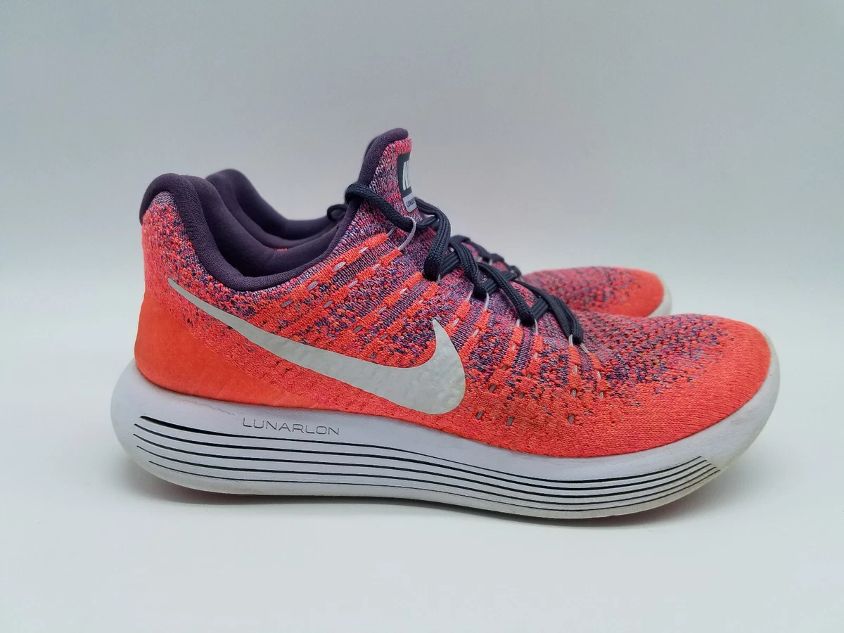 Nike Lunarepic Flyknit 2 Women s Size 8 Running Shoes Dark Raisin