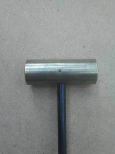 6 OZ. BRASS JEWELERS HAMMER KNURLED 3/4"" ALUMINUM HANDLE - Picture 3 of 7