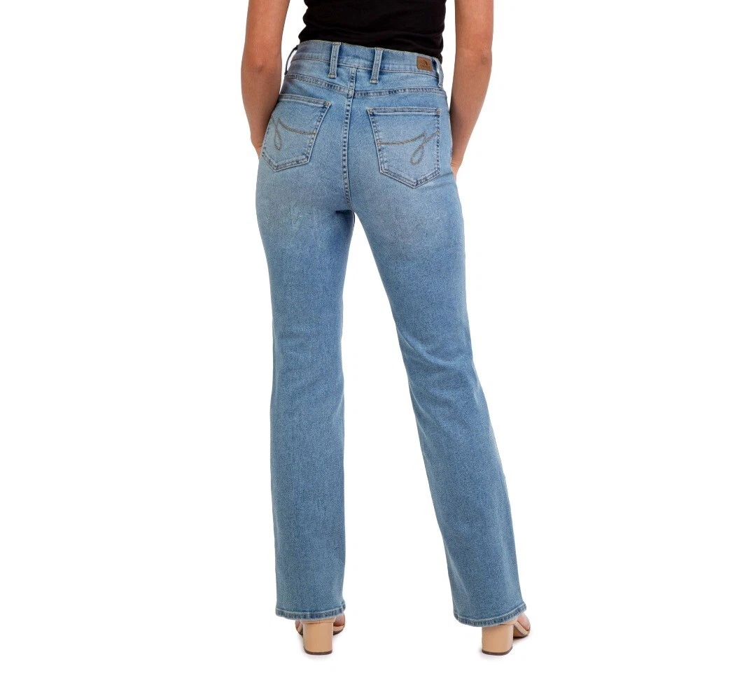 Jordache Women s Curvy Bootcut Mid Rise Light Enzyme Size 12 Slim