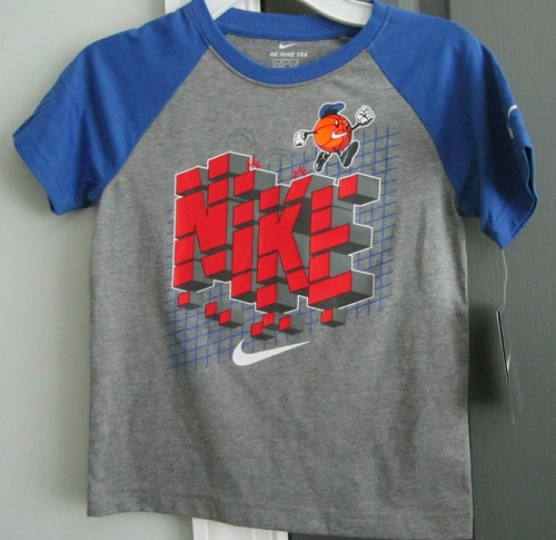 Boys Nike Tee Shirt Athletic Cut Basketball Size 6 Medium Fits 5-6 years / NWT - Picture 1 of 5
