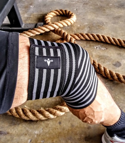 Knee Wraps For Gym Workout Weightlifting Support Cross Training Crossfit Squats - Picture 32 of 36