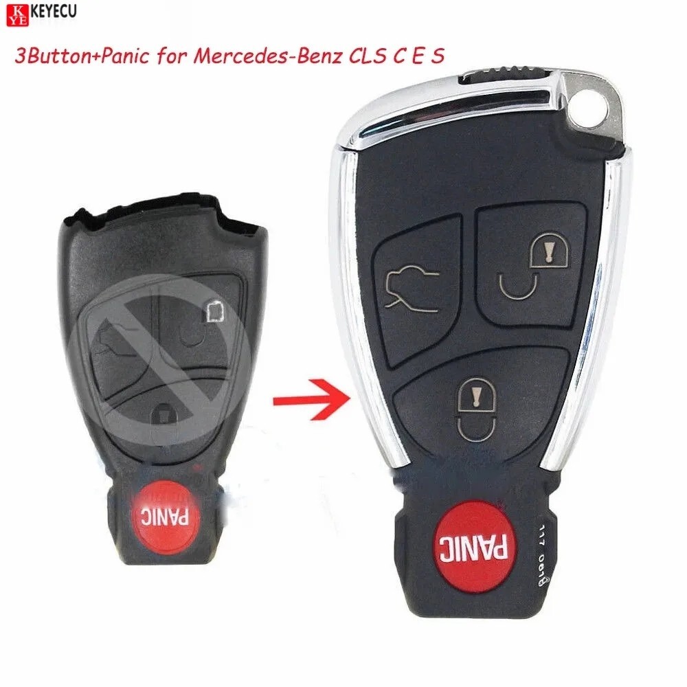 for Mercedes-Benz C E S CLS CLK ML SLK Upgraded Remote Key Shell