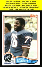 Vintage Football Card Singles Topps 1970s, 1980s You Pick - Part 1