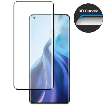 For Xiaomi Mi 11 Pro Ultra 3D Curved Full Cover Tempered Glass Screen Protector