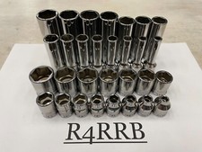 Snap-on Tools USA NEW 30pc 3/8 Drive METRIC FDX Shallow & Deep Double Socket Set