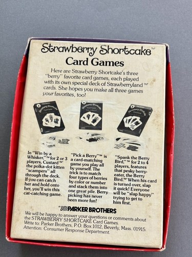 Vintage Strawberry Shortcake Win By A Whisker Card Game Parker Brothers 1979 - Bild 3 von 11
