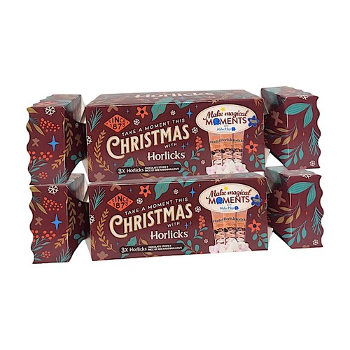 Horlicks Navidad Chocolate y Malta Bebida Palitos Mini Malvas Golosina Mágica de Navidad - Imagen 10 de 25