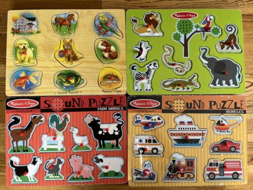 Melissa & Doug Sound Puzzle Farm Animals Transportation Lot Of 4 | eBay Melissa & Doug Sound Puzzle Farm Animals Transportation Lot Of 4 | eBay