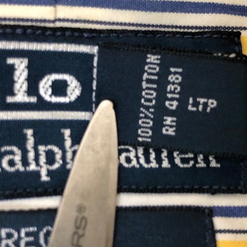 Vintage Polo Ralph Lauren Regent Shirt 15.5 Button Up Long Sleeve Classic Men's - Picture 7 of 10