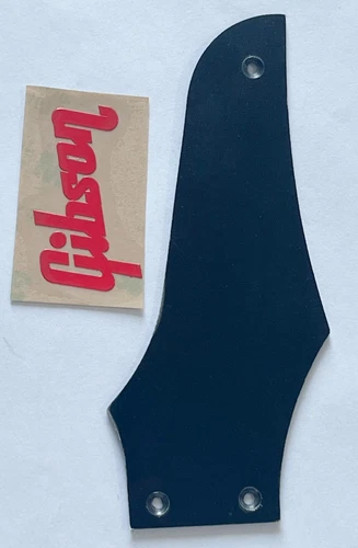 Guitar Pickguard For Gibson Firebird Non-Reverse"Logo"Truss Rod Cover Black