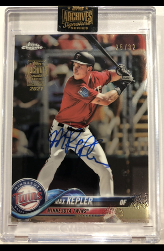 2021 Topps Archives Reserve Signatures MAX KEPLER Serial #'d 25/32 Auto  - Picture 1 of 2